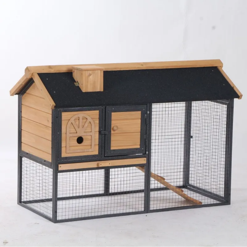 Outdoor Furniture Yellow - Cage à lapins moderne d'extérieur avec