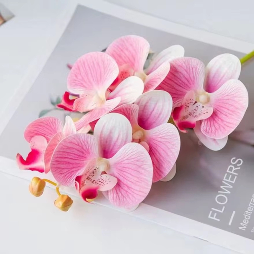 Outdoor Furniture Philippines - Fleurs artificielles 3D en plastique, orchidées