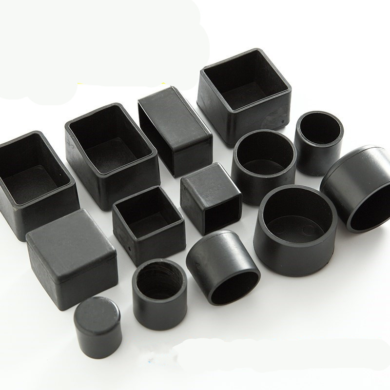 Outdoor Furniture Leg Protectors - Couvre-pieds de chaise carrés en Silicone,