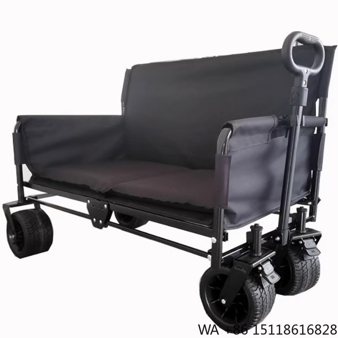 Outdoor Furniture Sofa - Chariot pliant multifonctionnel à quatre roues