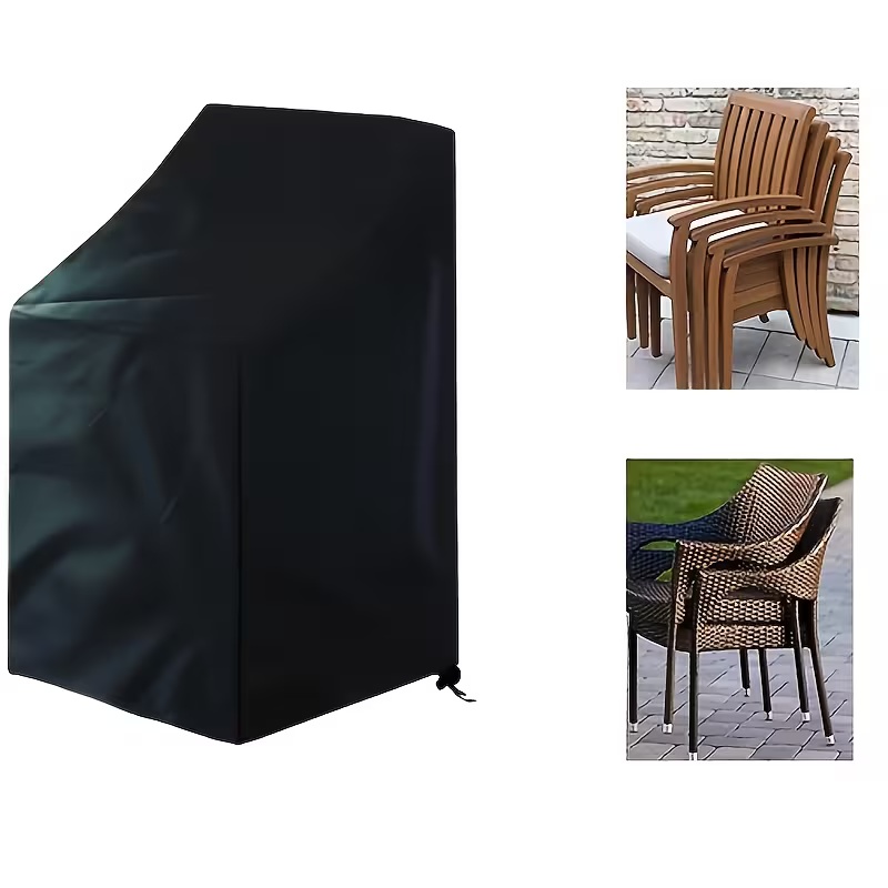 Outdoor Furniture Patio - Housse de chaise d'extérieur empilable robuste,