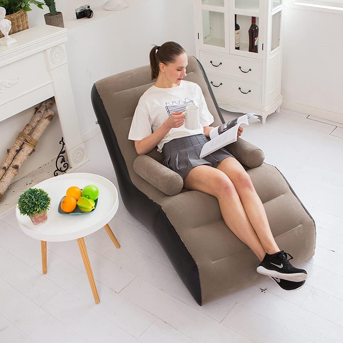Outdoor Furniture Small - Canapé paresseux pliant, chaise longue gonflable,
