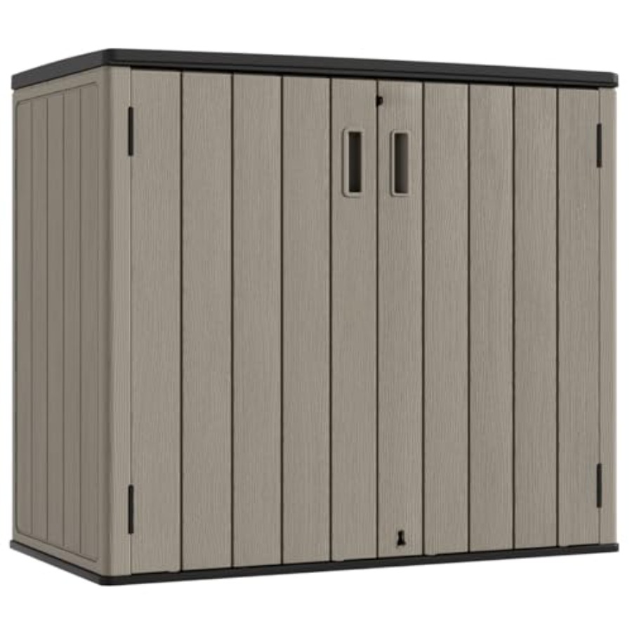 Outdoor Furniture Resin - Abri de rangement horizontal extérieur, résine