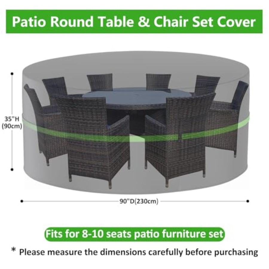 Housses rondes pour meubles de - Outdoor Furniture Patio avis et prix