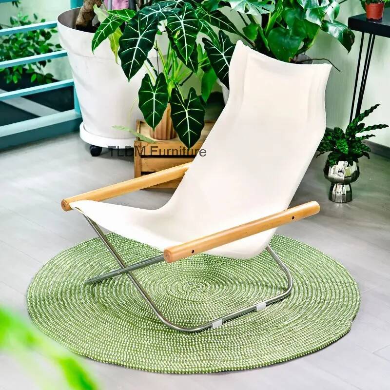 Chaise longue pliante en toile - Outdoor Furniture Japanese Style avis et prix