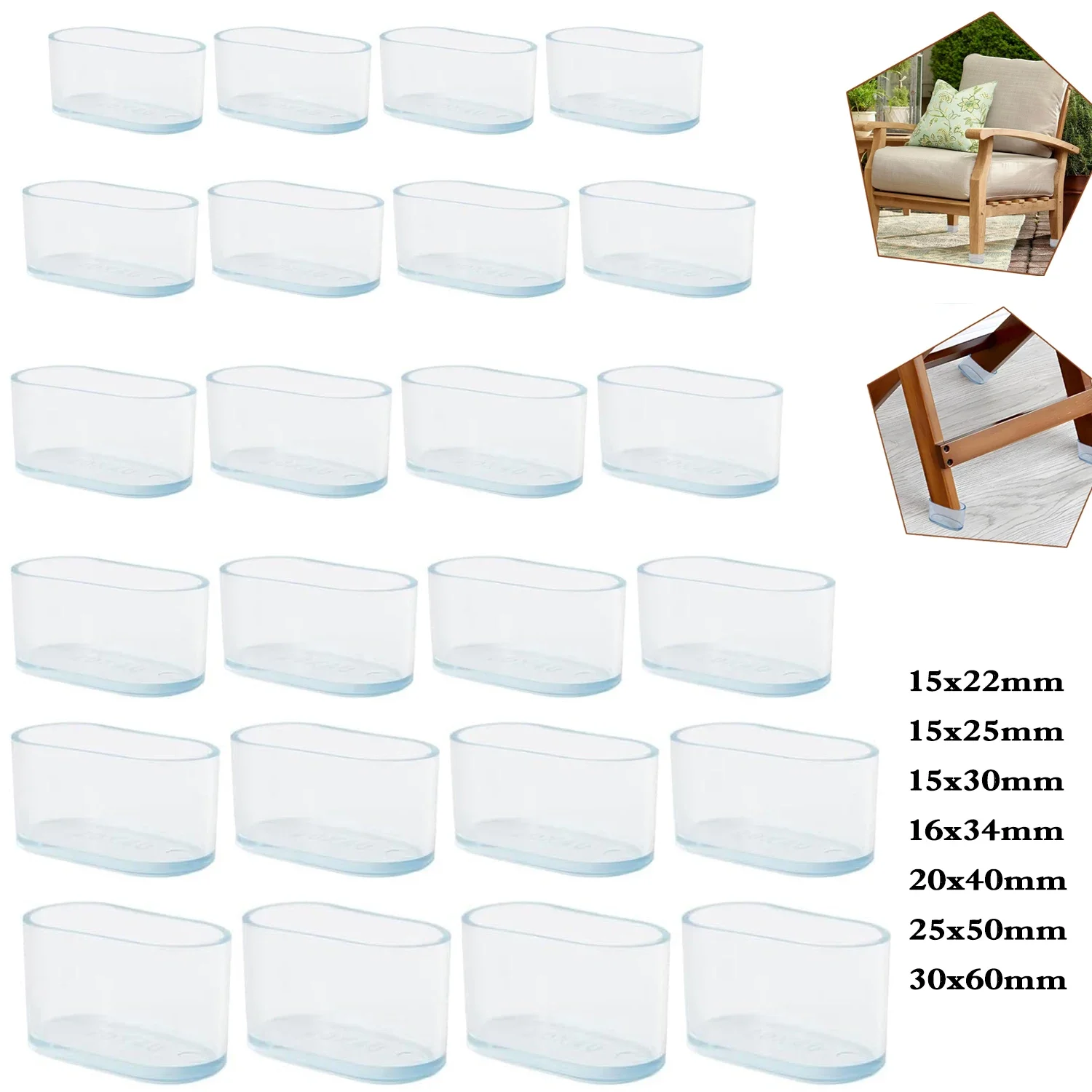 Couvre-pieds de chaise ovales  - Outdoor Furniture Leg Protectors avis et prix