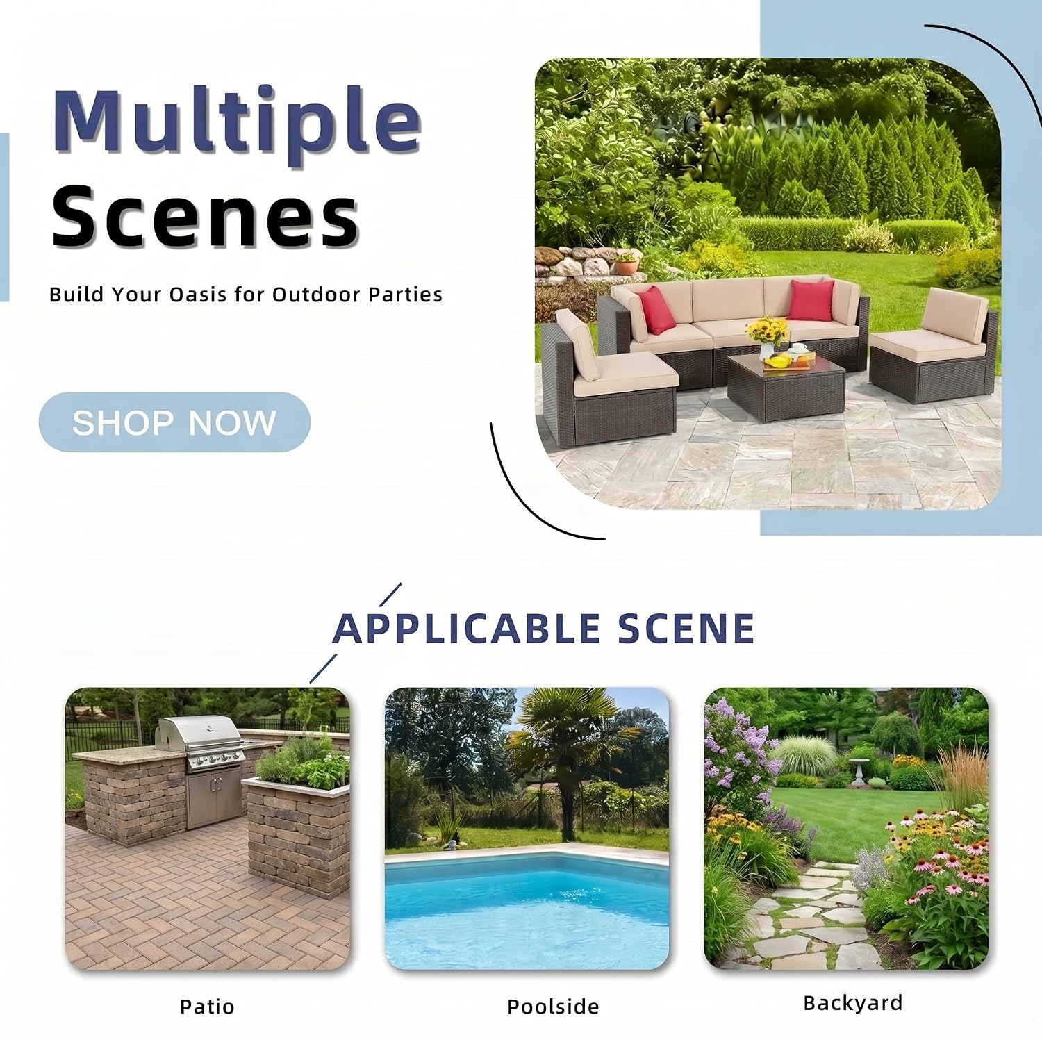 Petit canapé d'angle d'extérie - Outdoor Furniture Small avis et prix
