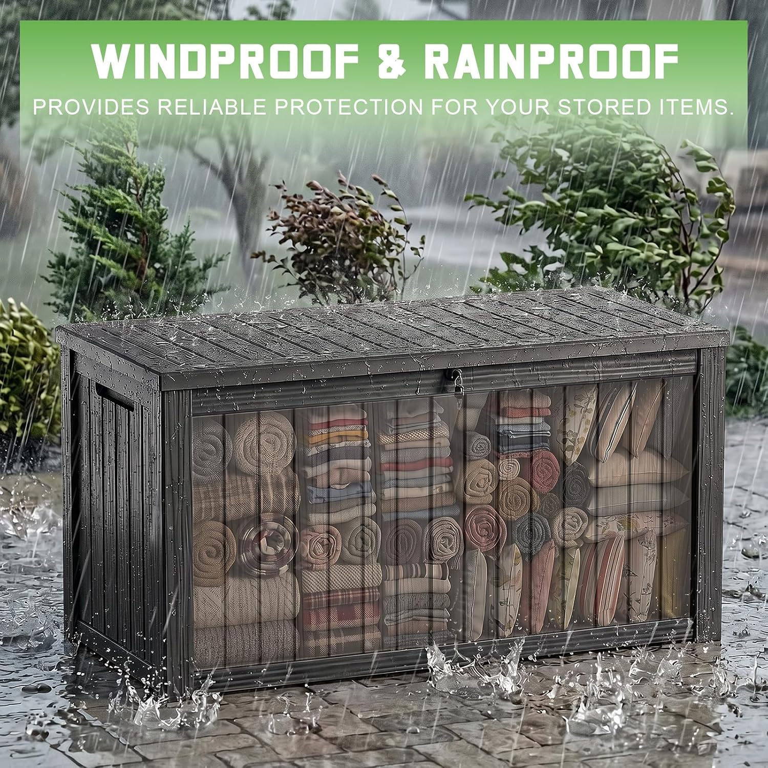 Boîte de rangement en résine v - Outdoor Furniture Resin avis et prix