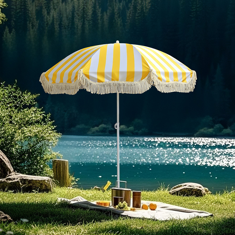 Lot de 1 parasol de plage déco - Outdoor Furniture Yellow avis et prix