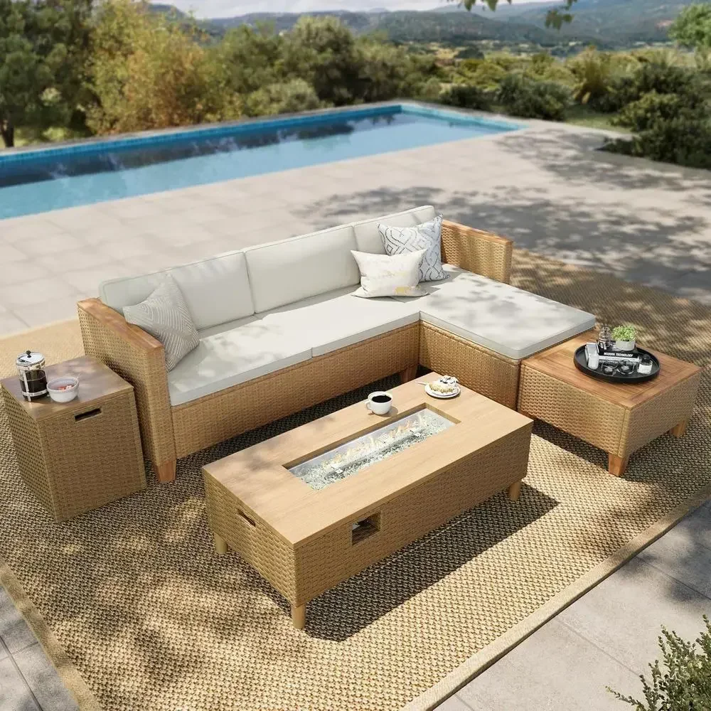 Ensemble de salon de jardin en - Outdoor Furniture Yellow avis et prix