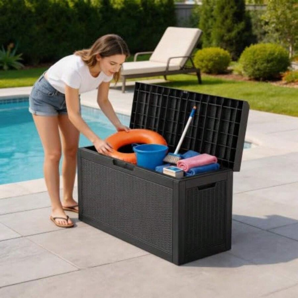 Boîte de rangement extérieure, - Outdoor Furniture Patio avis et prix