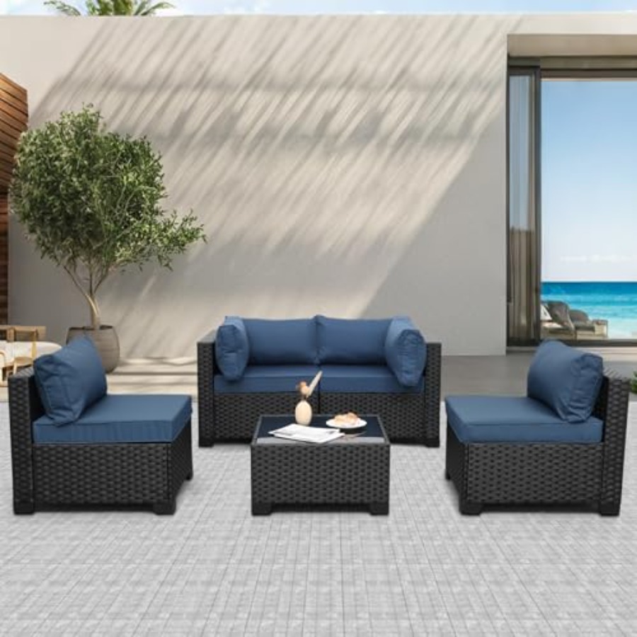 Ensemble de meubles de patio d - Outdoor Furniture Resin avis et prix