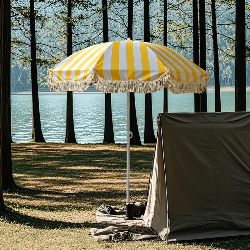Parasol de plage décoratif à p - Outdoor Furniture Yellow avis et prix