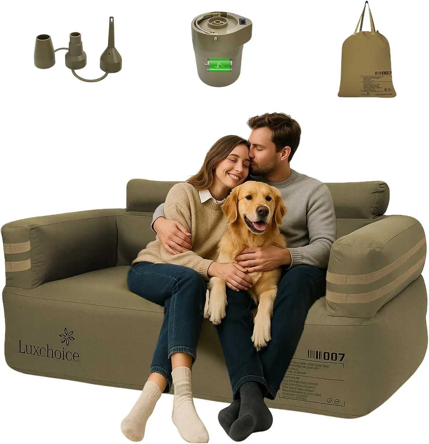 Canapé gonflable portable avec - Outdoor Furniture Sofa avis et prix