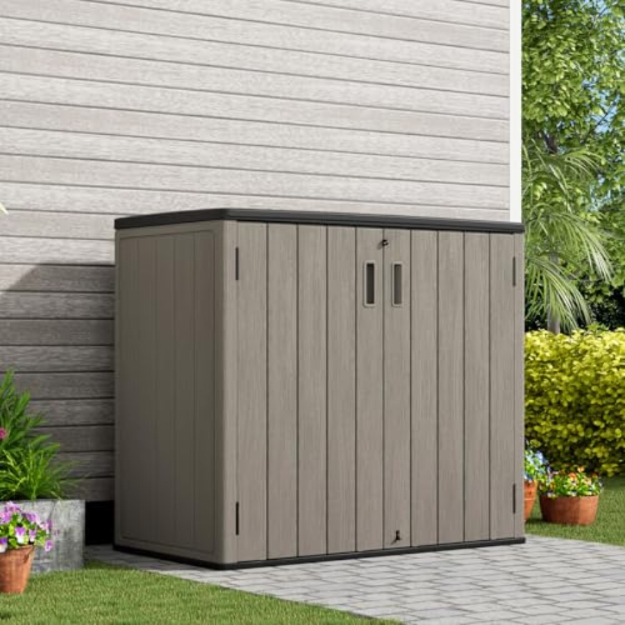 Abri de rangement horizontal e - Outdoor Furniture Resin avis et prix